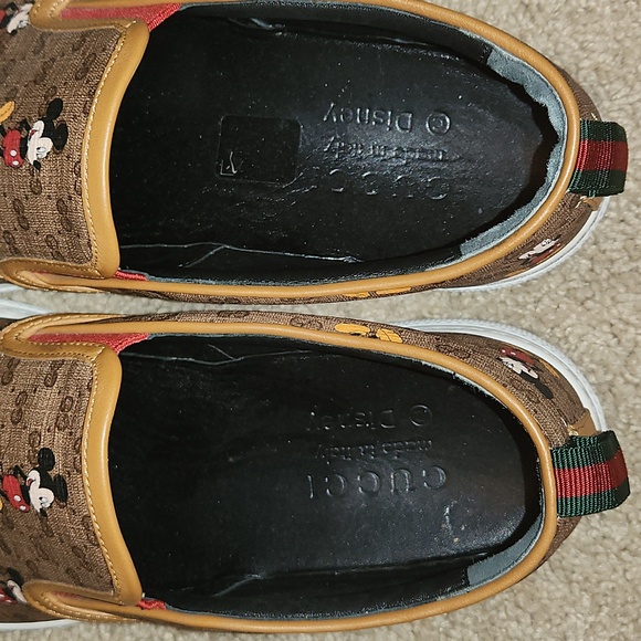 Gucci Mickey Mouse Slip Ons - Picture 6 of 7